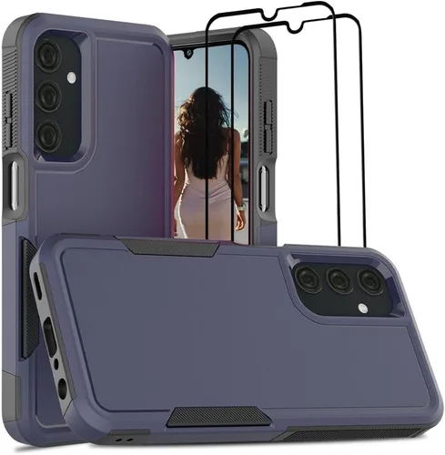 Vista 337 de Jeylly Compatible con Samsung Galaxy A22 5G Funda, Funda Samsung A22 5G con 2pcs protectores de pantalla de vidrio templado