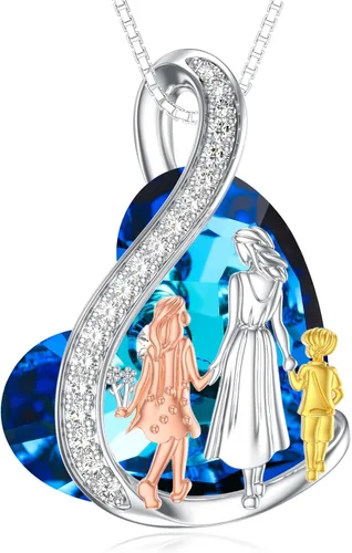 Vista 10 de Collar de Hermana de Plata de Ley - Joyería de Cumpleaños para Hermanas y Amigas