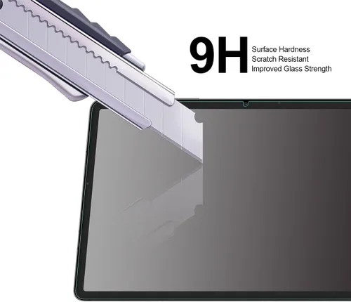 Vista 4 de Supershieldz Protector de pantalla diseñado para Samsung Galaxy Tab S8 Plus/Galaxy Tab S7 FE/Galaxy Tab S7 Plus (12.4 pulgadas), vidrio templado