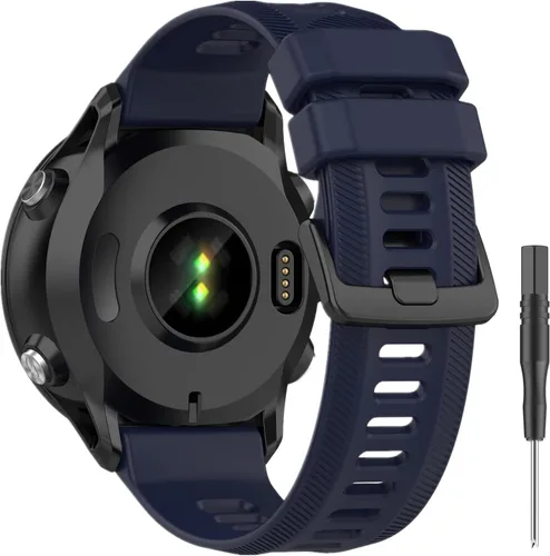 Vista 7 de Correa de silicona suave compatible con Garmin Forerunner 955/Forerunner 945/Forerunner 935/Instanct 2/Instanct/Descent G1/Fenix 6/Fenix 6 Pro/Fenix