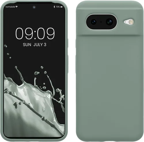 Vista 78 de kwmobile Funda compatible con Google Pixel 7 - Funda de silicona TPU con acabado suave - Piedra antigua
