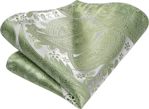Vista 234 de Dubulle Corbata tejida de cachemira para hombre y gemelos de pañuelo para hombre, conjunto de gemelos para boda formal y negocios