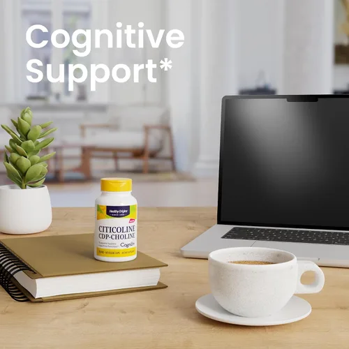 Vista 4 de Healthy Origins Cognizin (Citicoline), 250 mg - Suplemento cerebral para la memoria con citicolina CDP - Suplemento sin OMG, vegano y sin gluten