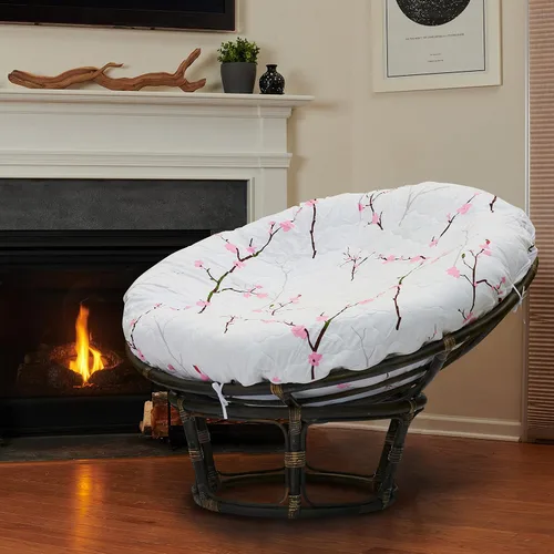 Vista 2 de Funda de Cojín Papasan - Forma Acolchada, Tela de Microfibra Suave, Solo Funda de Cojín Papasan con Cremallera