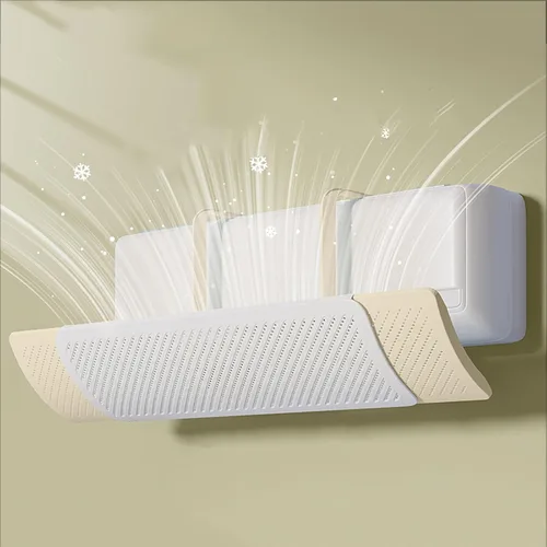 Vista 8 de Deflector de flujo para aire acondicionado, deflector de aire acondicionado retráctil con ángulo deflector ajustable, deflector de aire