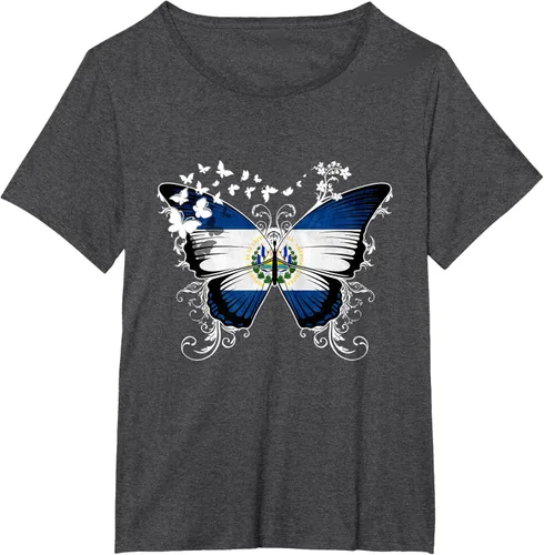 Vista 30 de Camiseta con diseño de bandera de El Salvador