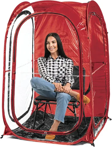 Vista 14 de WeatherPod® Pop-Up Sports Tent 1-2 Person – Instant Setup MyPod™ Original Shark Tank All-Weather Shelter for Outdoor Sports, Rain, Wind & Cold