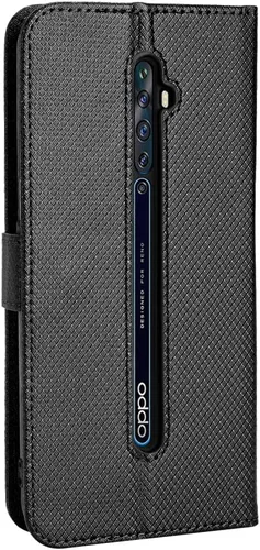Vista 3 de Funda de piel sintética con tapa para Oppo Reno2 Z, color negro