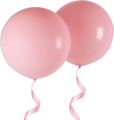 Vista 22 de Globos redondos gigantes de 24 pulgadas, paquete de 10 globos de látex negro para sesiones de fotos, bodas, baby shower, decoraciones de fiesta