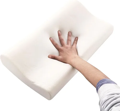 Vista 4 de Almohada cervical de espuma viscoelástica para aliviar el dolor de cuello, almohada ergonómica para dolor de hombro, almohada de contorno