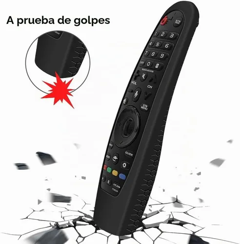 Vista 4 de Funda protectora de silicona para LG MR20GA MR19BA MR18BA MR650A MR600 Control remoto, funda antideslizante para LG AKB75855501 Magic Remote Skin