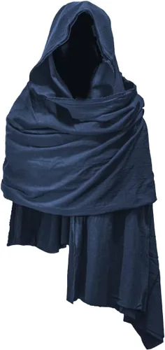 Vista 8 de Bufanda con capucha estilo pícaro, capa medieval, renacentista, para hombre, calentador de cuello con capucha, accesorios Cyberpunk
