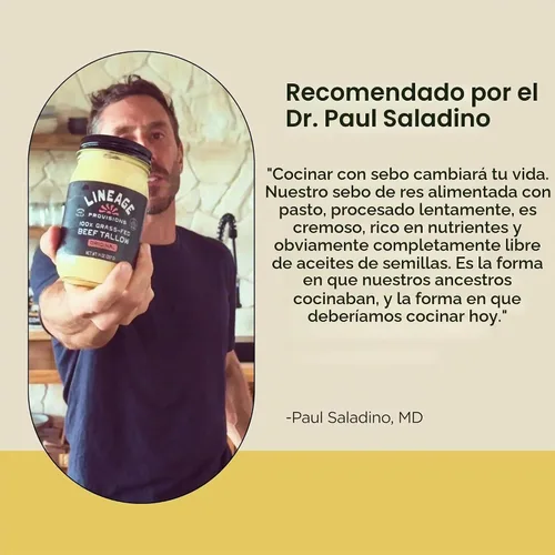 Vista 7 de Lineage Provisions - Sebo de res 100% alimentado y terminado con pasto – Pack de 3 frascos de vidrio – Ganado criado en EE. UU. – Elaborado