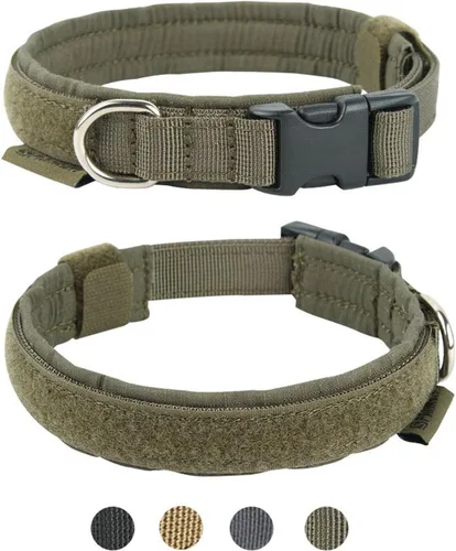 Vista 15 de EXCELLENT ELITE SPANKER Collar de nailon para cachorro, ajustable, suave, acolchado, resistente, hebilla de liberación rápida, ligero, sin Negro