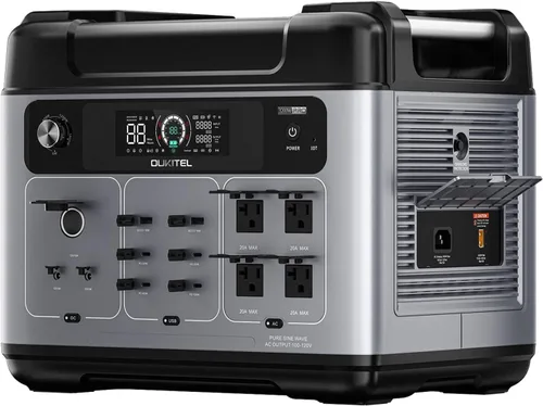 Vista 9 de Estación de energía portátil P2001 Pro, 2048Wh, pico de 6400 W con panel