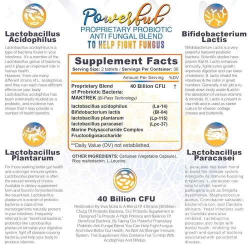 Vista 3 de Tratamiento de hongos en las uñas de los pies de restauración píldoras probióticas - Tratamiento de hongos en las uñas de los pies, hongos hongos