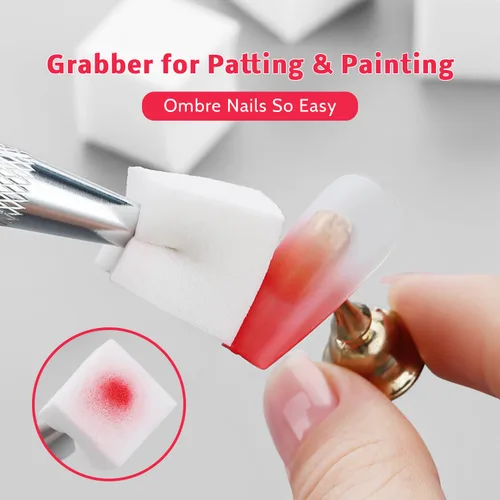 Vista 6 de Esponjas Pat Paleta de Esmalte de Uñas en Gel, 16 Colores Mezclado Degradado Ombré Esmalte en Gel Dando Toques Pintura Degradada Arte de Uñas, Sin