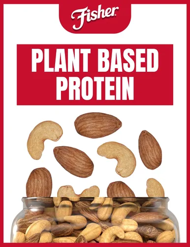 Vista 3 de FISHER Oven Roasted Never Fried - Mezcla de frutos secos asados al horno, nunca fritos Pack Of 1, Healthy Snacks For Adults, No Added Oil, No
