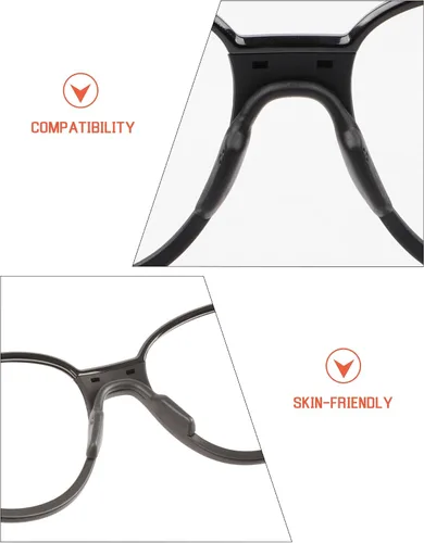 Vista 3 de Bwake Almohadilla de nariz de repuesto para gafas de sol Oakley Portal OO9446/Portal X OO9460, ajuste estándar Negro