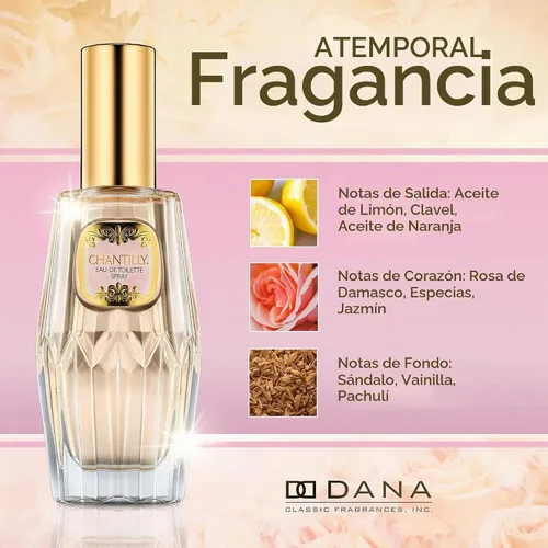 Vista 4 de Chantilly Eau De Toilette Spray para mujer, 2 onzas líquidas
