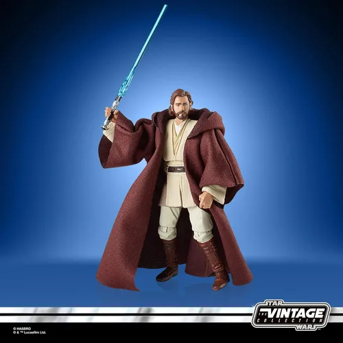 Vista 3 de STAR WARS The Vintage Collection OBI-Wan Kenobi Toy VC31, figura de acción de ataque de los clones a escala de 3.75 pulgadas, juguetes para niños