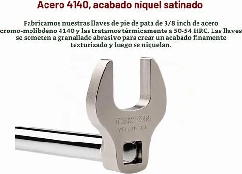 Vista 6 de TEKTON WCF93102 - Juego de llaves para racores de 3/8 pulgada, 13 unidades (5/16-1 pulgada) Hecho en EE. UU