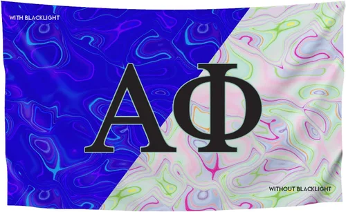 Vista 9 de Greek Club Sorority & Fraternity - Bandera de luz negra, 3 pies x 5 pies, licencia oficial, tapiz, exhibición, poliéster, pancarta de letras, CHI