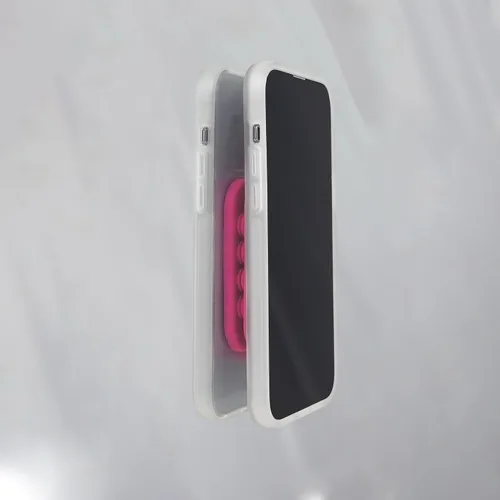 Vista 6 de Sonix Soporte magnético de silicona con ventosa para teléfono para iPhone Compatible con MagSafe Rosa fluorescente brillante Rosa intenso