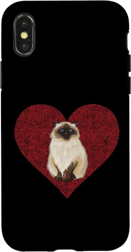 Vista 4 de Funda para iPhone 14 Himalaya Día de San Valentín Cat Love