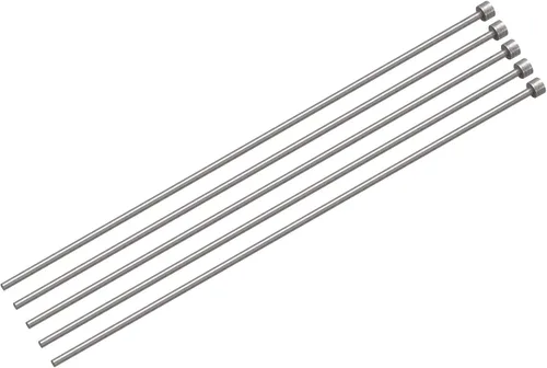 Vista 8 de uxcell Pasadores eyectores rectos, 0.118 in (1/8 ") de diámetro. Punzón de punta redonda de acero 65Mn 200 mm (8") de largo para mantenimiento