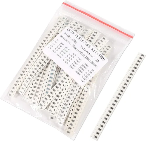 Vista 7 de 1500PCS 0603 Kit de resistencias SMD, 0 ohmios -10M ohmios 60 valores (cada valor 20 piezas) 0.1W ± 1% de tolerancia SMD chip Kit surtido
