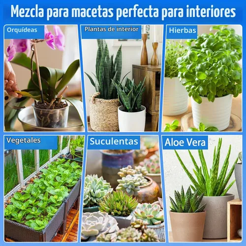 Vista 5 de Halatool Tierra para macetas de interior de 3 cuartos de galón para plantas, mezcla para macetas de orquídeas, tierra de jardín superior