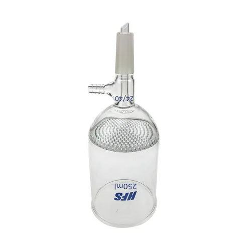 Vista 7 de HFS (R) Buchner - Embudo de filtro, junta 24/40, frita fina, vidrio de borosilicato alto, 3.4 fl oz, filtración de precisión para uso en laboratorio