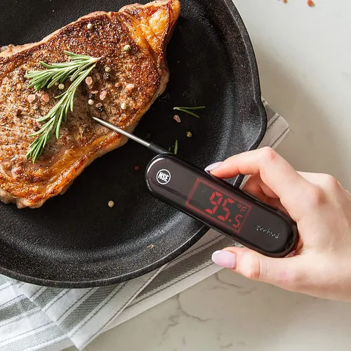 Vista 8 de GoodCook Termómetro digital táctil con pantalla LCD, lectura instantánea con sonda de acero inoxidable con imán integrado para un fácil