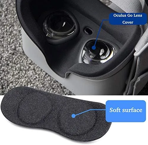 Vista 5 de VR Cover for Oculus Quest 2 Oculus Quest, Oculus Lens Protect Cover, Dust Proof, Anti-Scratch. Black.