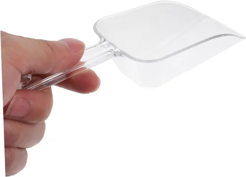 Vista 7 de Zerodeko Espátula cilíndrica para helado de 4 piezas, mini taza medidora de plástico para postre estilo aleatorio