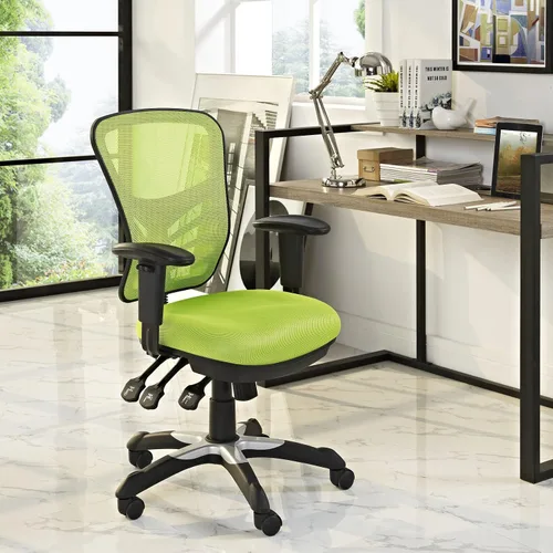 Vista 19 de Modway EEI-757-BLK Silla de oficina ergonómica articulada de malla en negro Color negro.