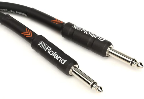 Vista 8 de Roland Black Series - Cable de instrumento recto/recto, conector de 1/4 de pulgada, 25 pies