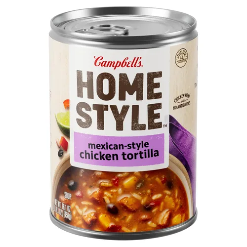 Vista 11 de Sopa de Tomate con Albahaca del Estilo Casero de Campbell's, Lata de 16.3 OZ