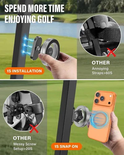 Vista 3 de A2C Upgraded Magnetic Golf Cart Phone Holder, Golf Accessories for Men Lite
