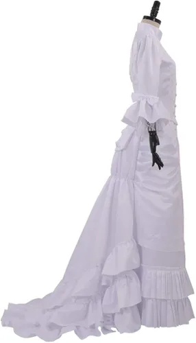 Vista 4 de Fortunehouse Vestido victoriano de Bustle disfraz de Halloween Steampunk victoriano gótico cosplay