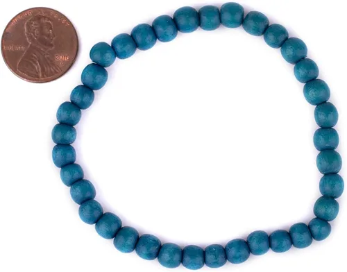 Vista 2 de Pulsera de cuentas de madera