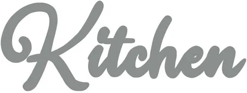 Vista 20 de Cursive Kitchen Text - Calcomanía de vinilo para pared, color negro (11 pulgadas)