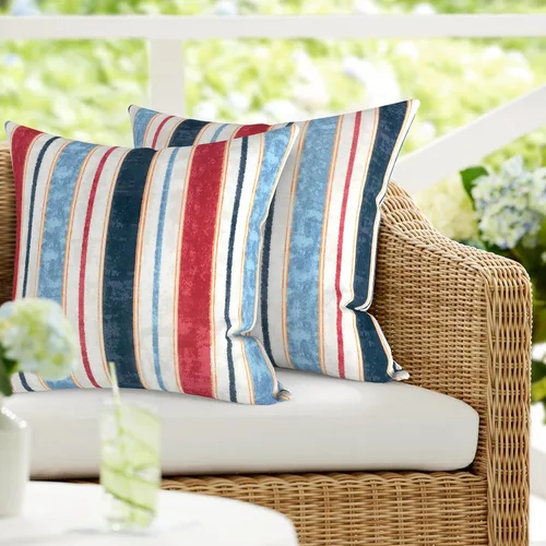 Vista 49 de DYTXIII Paquete de 2 almohadas lumbares impermeables para exteriores con rellenos, 12 x 20 pulgadas, almohada decorativa rectangular para patio