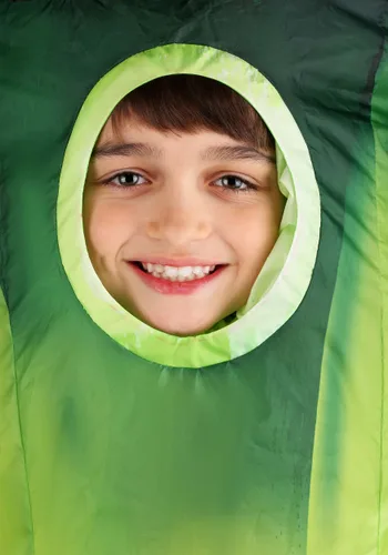 Vista 3 de Disfraz Inflable de Brócoli Delicioso para Niños Multicolor