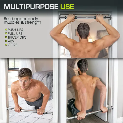 Vista 6 de [Usado] ProsourceFit Pull Up Bar for Multi Use Fitness & Home Gym Exercise