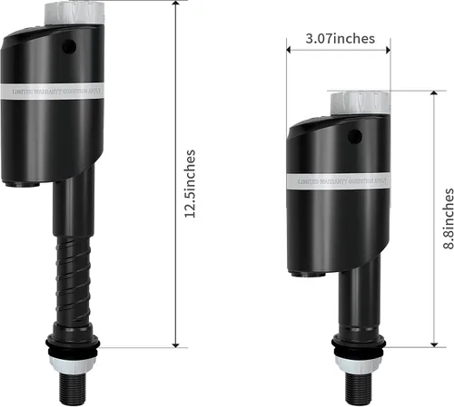 Vista 2 de R&T Kit de repuesto para lavabos de inodoro, válvula de llenado de inodoro y válvula de descarga doble de 2 pulgadas