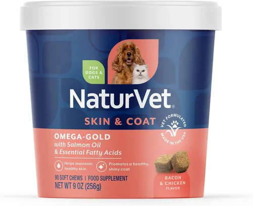 Vista 10 de NaturVet – Aceite de Salmón para Piel y Pelaje Plus Omegas – Apoya una Piel Saludable y un Pelaje Brillante – Fuente de Ácidos Grasos Omega-3 y 6
