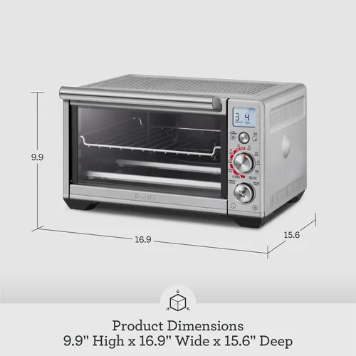 Vista 7 de Breville Smart Oven - Freidora de aire compacta, acero inoxidable cepillado