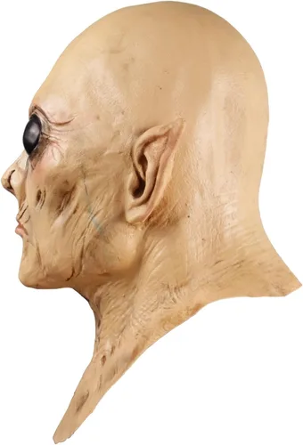Vista 7 de MOLEZU UFO Alien Mask, Latex Creepy Geezer Mask, Halloween Costume Party Props